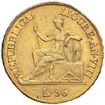 GENOVA Repubblica Ligure (1798-1805) 96 Lire ... 