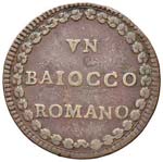 Pio VI (1774-1799) Baiocco A. XIX - Munt. ... 