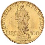 Pio XI (1929-1939) 100 Lire 1929 A. VIII - ... 