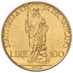 Pio XI (1929-1939) 100 Lire 1934 A. XIII - ... 