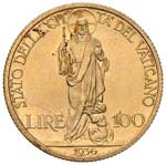 Pio XI (1929-1939) 100 Lire 1936 A. XV - ... 
