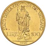 Pio XII (1939-1958) 100 Lire 1940 A. II - ... 