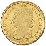 COLOMBIA 8 Escudos 1836 ... 