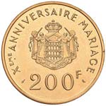 MONACO Ranieri (1949-2005) 200 Franchi 1966 ... 