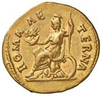 Adriano (117-136) Aureo - Testa a d. - R/ ... 