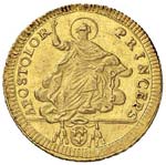 Pio VI (1774-1799) Doppia 1792 - Munt. 5d AU ... 