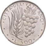 Paolo VI (1963-1976) 500 Lire 1970 Prova - ... 