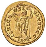 Diocleziano (284-305) Aureo - Testa laureata ... 