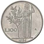REPUBBLICA ITALIANA 100 Lire 1954 Prova - ... 