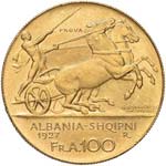 ALBANIA Zog (1925-1939) 100 Franga 1927 Due ... 