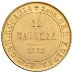 FINLANDIA 10 Markkaa 1882 - Fr. 5 AU (g 3,22)