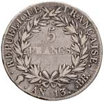 FRANCIA Napoleone (1804-1814) 5 Franchi A. ... 
