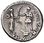 Cneo Pompeo - Denario (46-45 a.C.) Testa ... 