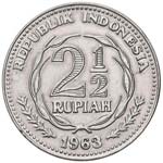 INDONESIA 2,5 Rupie 1963 Pattern - KM Pn3 AL ... 