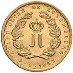LUSSEMBURGO 20 Franchi 1953 - AU (g 6,45)