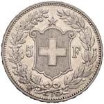 SVIZZERA Confederazione - 5 Franchi 1892 - ... 