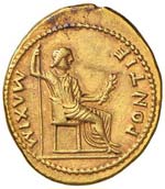 Tiberio (14-37) Aureo (Lugdunum) Busto ... 