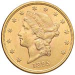 USA 20 Dollari 1895 - AU ... 