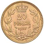 YUGOSLAVIA Alexander I (1921-1934) 20 Dinari ... 