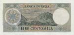 Banca d’Italia - 100.000 Lire 03/07/1967 Z ... 