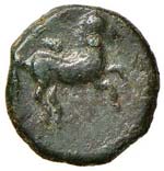 SICILIA Solous AE (300-241 a.C.) Testa ... 