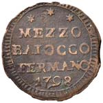 Pio VI (1774-1799) Fermo - Mezzo baiocco ... 
