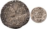 Lotto di due monete papali: grosso di Paolo ... 