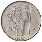 REPUBBLICA ITALIANA 100 Lire 1961 - AC