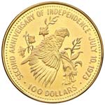 BAHAMAS 100 Dollari 1975 - Fr. 23 AU (g ... 