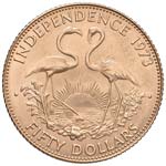 BAHAMAS 50 Dollari 1973 - Fr. 17 AU (g 15,61)