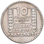 FRANCIA 10 Franchi 1937 - AG (g 9,96)