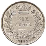 INGHILTERRA Vittoria (1837-1901) 6 Pence ... 