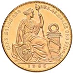 PERU 100 Soles 1965 - Fr. 78 AU (g 46,79)