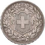 SVIZZERA Confederazione - 5 Franchi 1891 - ... 