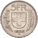SVIZZERA Confederazione - 5 Franchi 1925 - ... 