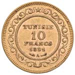 TUNISIA Protettorato francese - 10 Franchi ... 