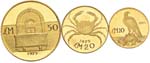 MALTA 50, 20, 10 Lire 1975 - AU (g 15,01 + ... 