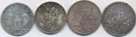 Pio IX (1846-1870) Lotto di quattro monete ... 