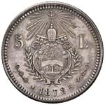 Leone XIII (1878-1903) 5 Lire 1878 B di ... 