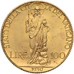Pio XI (1922-1939) 100 Lire 1930 A. IX – ... 
