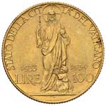 Pio XI (1929-1939) 100 Lire 1933-1934 ... 