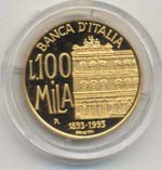 REPUBBLICA ITALIANA 100.000 Lire 1993 Banca ... 