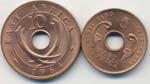 EAST AFRICA Lotto di 2 monete come da foto, ... 