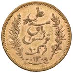 TUNISIA 10 Franchi 1891 ... 