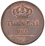 NAPOLI Francesco I (1825-1830) 2 Tornesi ... 