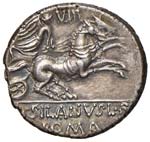 Junia - D. Silanus L. f. - Denario (91 a.C.) ... 