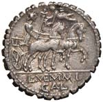 Memmia - L. Memmius Galeria - Denario (106 ... 