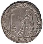 Pio V (1566-1572) Testone - Munt. 3 AG (g ... 