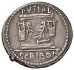 Scribonia - L. Scribonius Libo - Denario (62 ... 