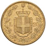 Umberto I (1878-1900) 20 Lire 1890 oro rosso ... 
